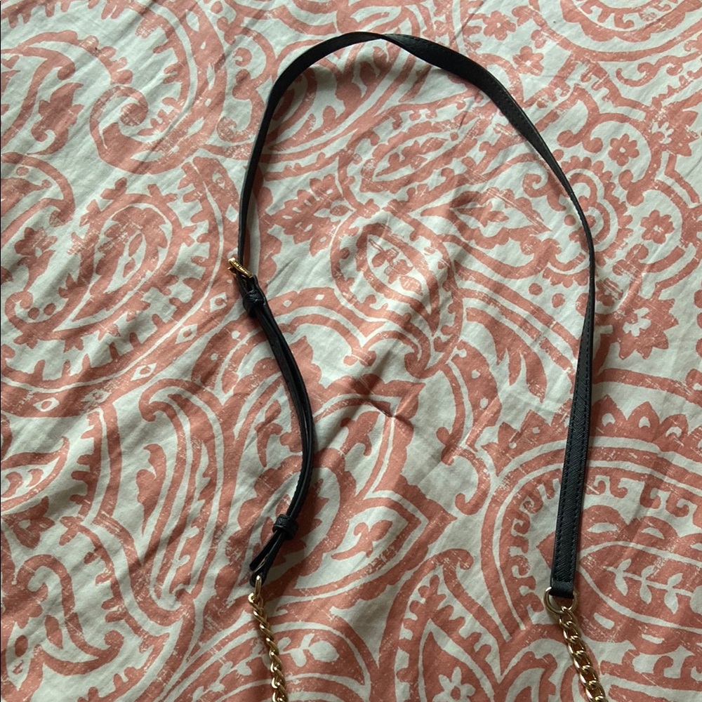 Michael Kors Black Clutch with Gold Accents - Picture 2 of 3